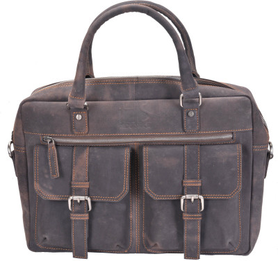 

Hidestitch 14 inch Laptop Messenger Bag(Brown), Brown-05