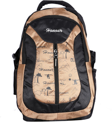 

Moladz 16 inch Laptop Backpack(Gold, Black), Black;gold