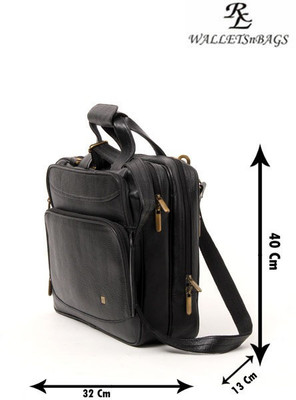 

Walletsnbags 15 inch Laptop Messenger Bag(Black)
