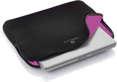 

Amkette 14 inch Expandable Sleeve/Slip Case(Black), Black and pink