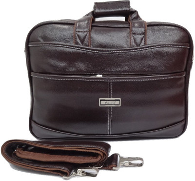 

Aerollit 15 inch Laptop Messenger Bag(Brown), Brown04