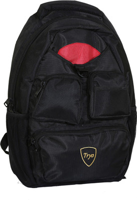 

Tryo 15 inch Laptop Backpack(Black, Red)