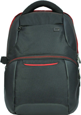 

Gear 16 inch Laptop Backpack(Black), Black-red