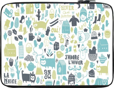 

Snoogg 13 inch Expandable Sleeve/Slip Case(Multicolor)