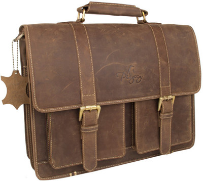 

pingooz 13 inch Laptop Messenger Bag(Brown), Coffee brown