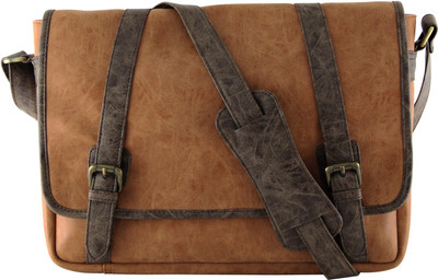 Mohawk 14 inch Laptop Messenger Bag(Tan), Rust