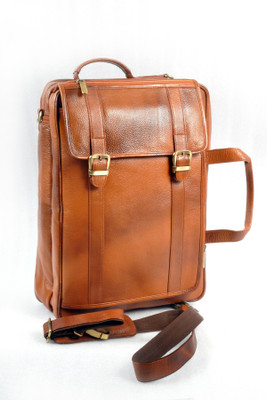 Nerita 14 inch Expandable Laptop Messenger Bag(Tan)