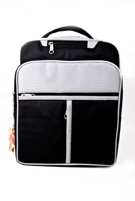 

kanguli 15 inch Laptop Backpack(Black), Black&grey