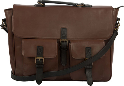

Leder Concepts 17 inch Laptop Messenger Bag(Brown)
