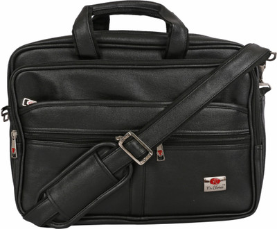 

ZIFANA 14 inch Expandable Laptop Messenger Bag(Black)