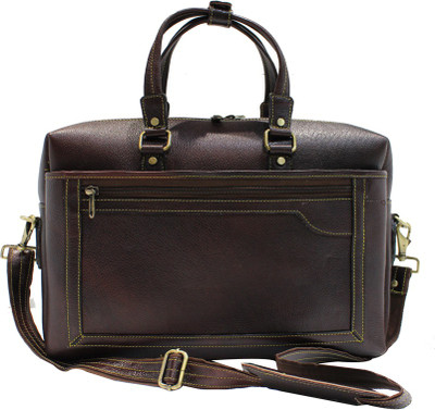 

American-Elm 15 inch Expandable Laptop Messenger Bag(Brown)
