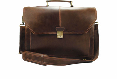 

Delphi 15 inch Laptop Tote Bag(Brown, Tan)
