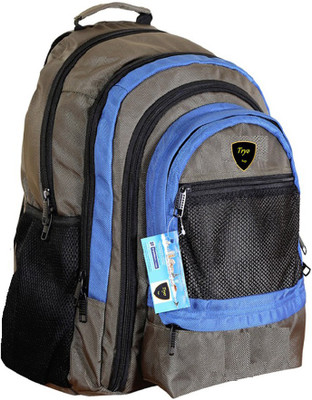 

Tryo 15 inch Laptop Backpack(Grey, Blue), Blue;grey