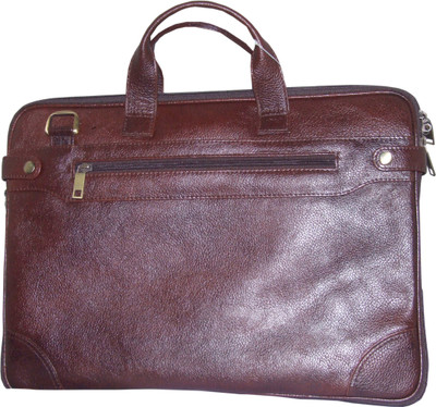

Armaan Leather 17 inch Expandable Laptop Messenger Bag(Brown), Brown 95