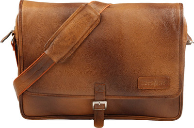 

Tortoise 15 inch Laptop Messenger Bag(Brown), Light brown