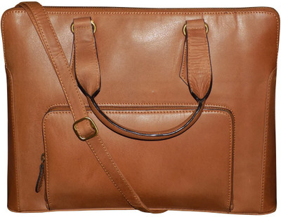 

Kan Tan Genuine Leather Backpack/Messenger Bag For Men and Women 7 L Laptop Backpack(Tan)