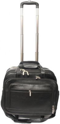 

Nerita 16 inch Expandable Trolley Laptop Strolley Bag(Black), Black 45