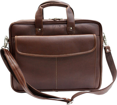 

American-Elm 17 inch Expandable Laptop Messenger Bag(Brown)