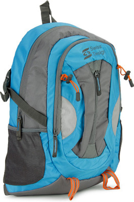 

Swiss Design 17 inch Laptop Backpack(Grey, Blue)