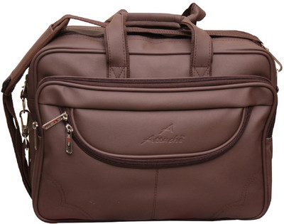 

Attache 15.6 inch Laptop Messenger Bag(Brown), Brown01
