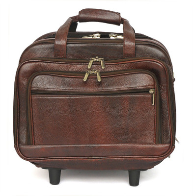

WestHide 14 inch Trolley Laptop Strolley Bag(Brown)