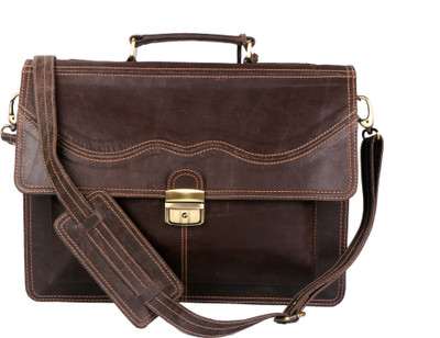 

Romari 15 inch Laptop Messenger Bag(Brown), Old pine