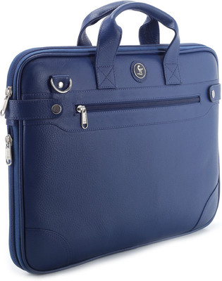 

Leather Talks Laptop Messenger Bag(Blue)
