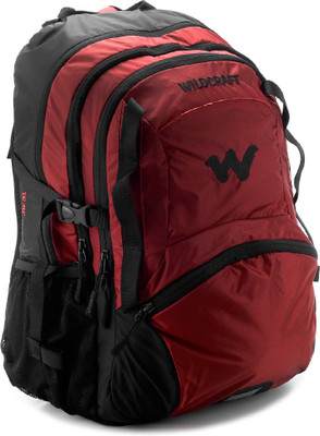 

Wildcraft 14 inch Laptop Backpack(Black, Red)