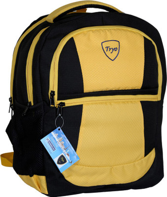 

Tryo 15 inch Trolley Laptop Backpack(Yellow, Black), Black;yellow