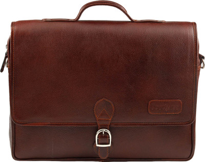 

Tortoise 15 inch Laptop Messenger Bag(Brown), Dark brown