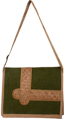 

Purpledip 15 inch Laptop Messenger Bag(Green), Green-01