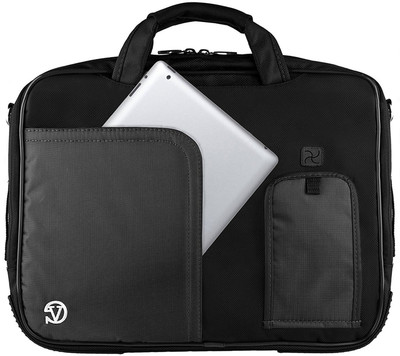 

VanGoddy 11 inch Expandable Laptop Messenger Bag(Black)
