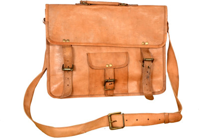 

AARNA'S 14 inch Laptop Messenger Bag(Brown)