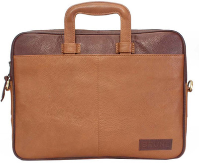 

Brune 15 inch Laptop Messenger Bag(Tan), Tan light