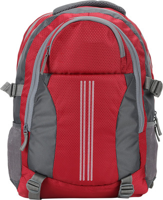 

Coash Textured School Bag(Dusty Grey, Bold Red, 20 inch)