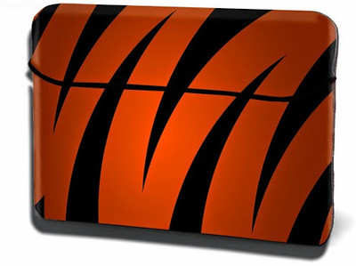 

Theskinmantra 13 inch Expandable Sleeve/Slip Case(Orange, Black), Black;orange