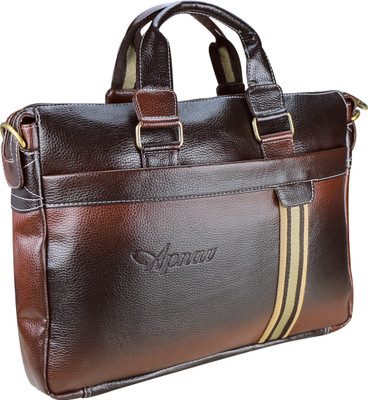 

Apnav 15 inch Laptop Messenger Bag(Brown), Brown-08
