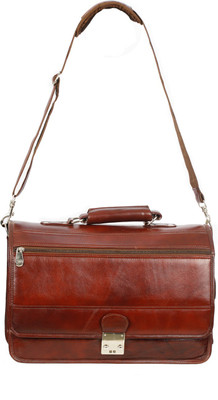 

WCL 15 inch Expandable Laptop Messenger Bag(Brown)