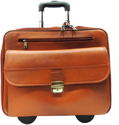 

Mex 16 inch Laptop Strolley Bag(Tan)