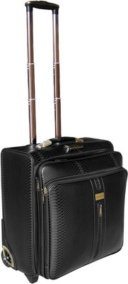 

Moladz 16 inch Expandable Trolley Laptop Strolley Bag(Black)