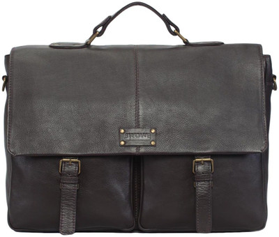 

Brune 15 inch Laptop Messenger Bag(Brown), Dark brwn