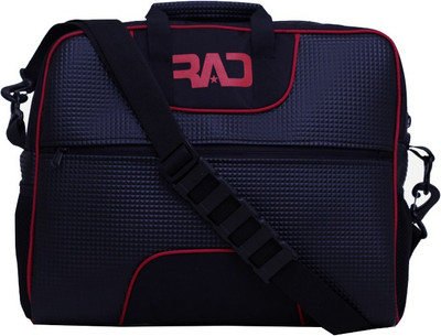 

RAD 17 inch Laptop Messenger Bag(Black), Black;red