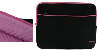

rooCASE 13 inch Sleeve/Slip Case(Black, Pink)