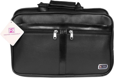 

Fashion Knockout 15 inch Expandable Laptop Messenger Bag(Black)