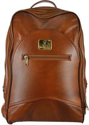 

4EM-BOSS 19 inch Expandable Laptop Backpack(Brown), Police brown