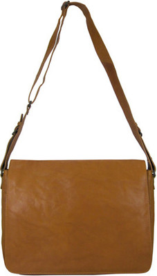 

Indostyle 14 inch Laptop Messenger Bag(Tan)