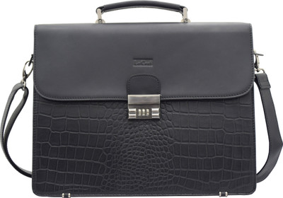 Le Craf 15 inch Laptop Messenger Bag(Black), Black-04
