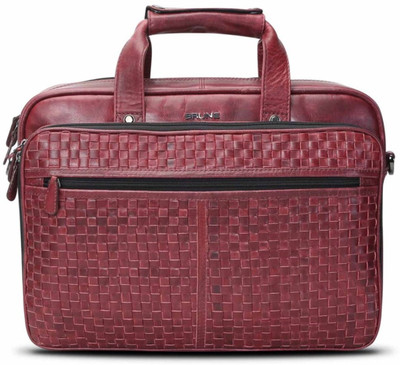 

Brune 15.6 inch Laptop Messenger Bag(Red), Wine