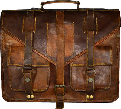 

ALBORZ 14 inch Laptop Messenger Bag(Brown), Brown_182