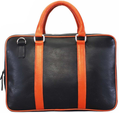 

Brune 15 inch Laptop Messenger Bag(Black), Blk tan